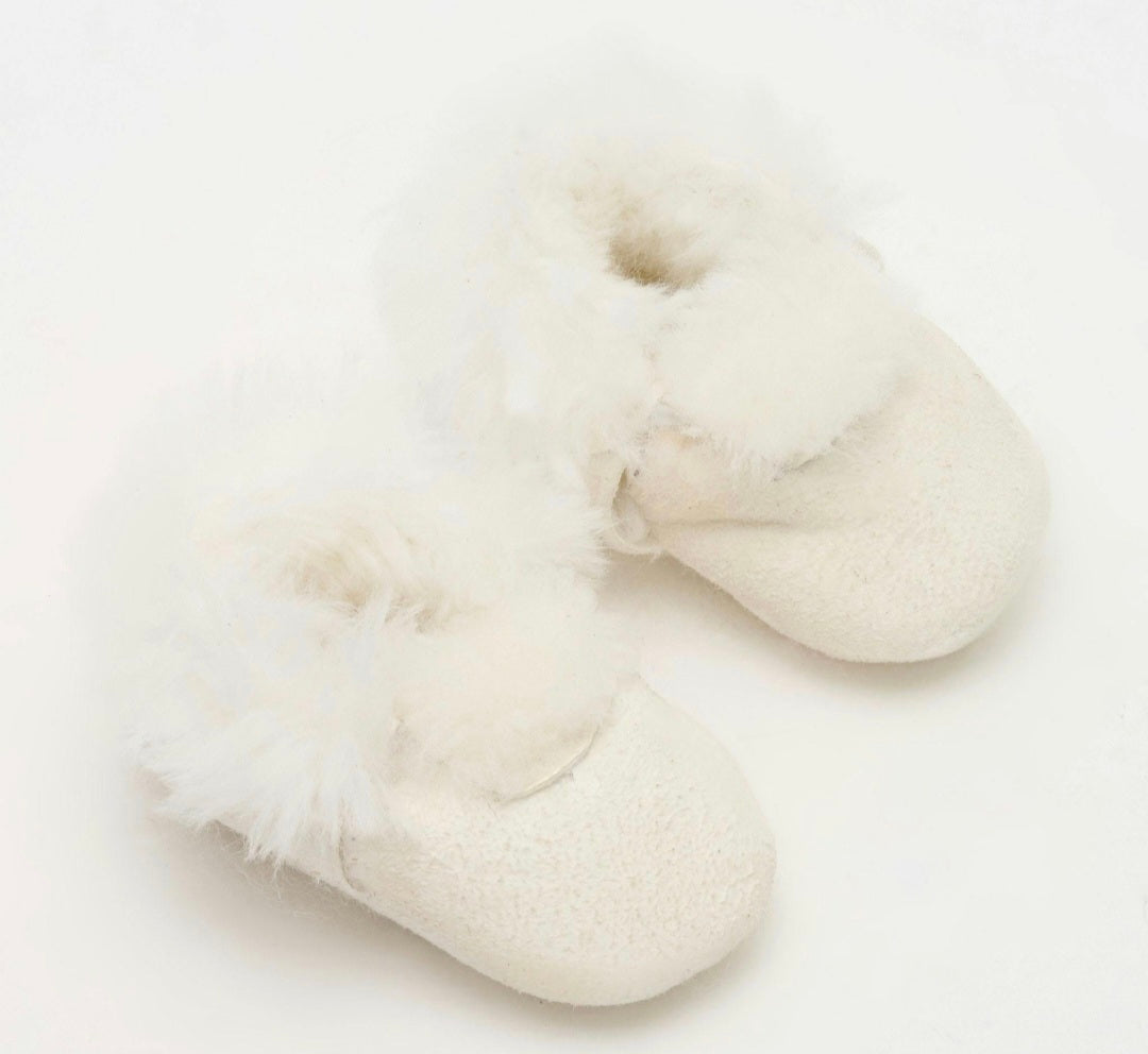 Lambskin Baby Slippers
